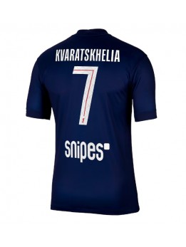 Paris Saint-Germain Khvicha Kvaratskhelia #7 Replika Hemmakläder 2025-26 Kortärmad